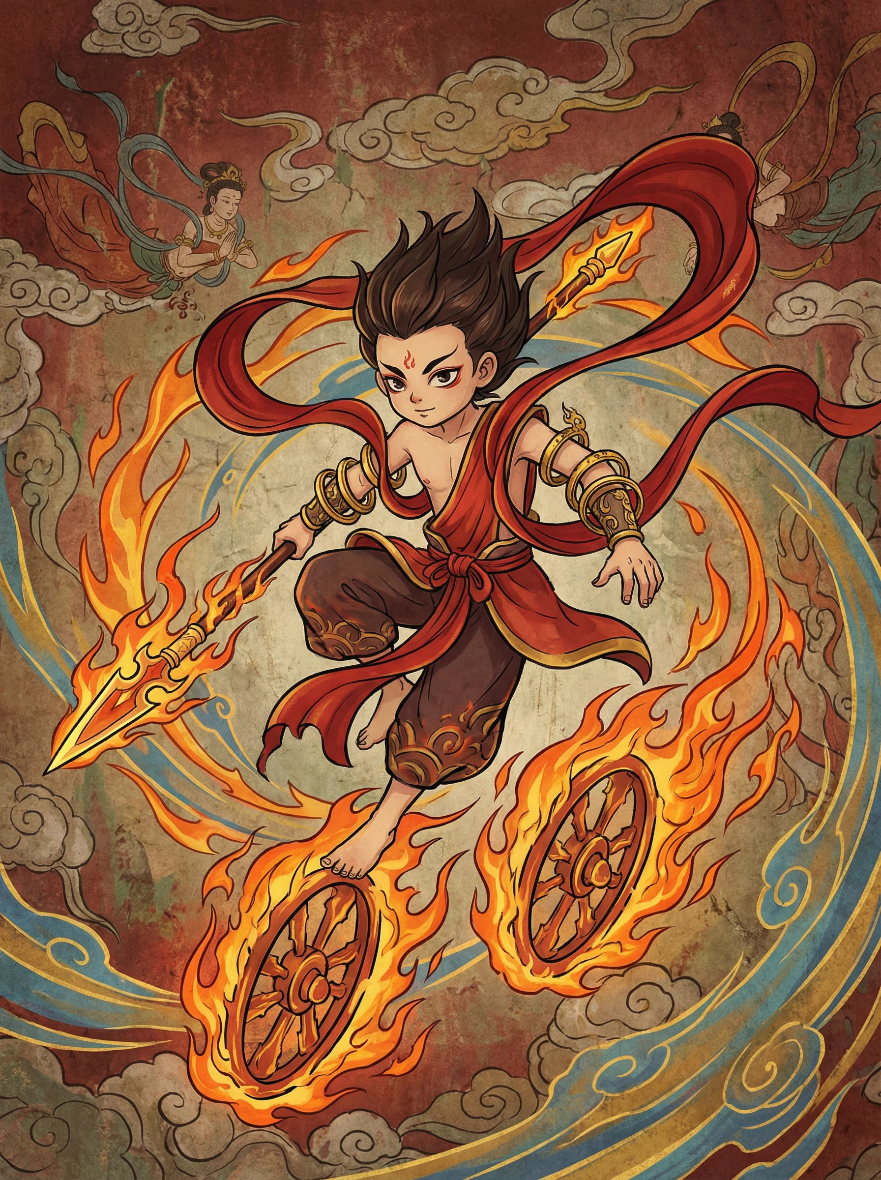 哪吒 - 过度反应阿司匹林 封神榜阐教动漫角色